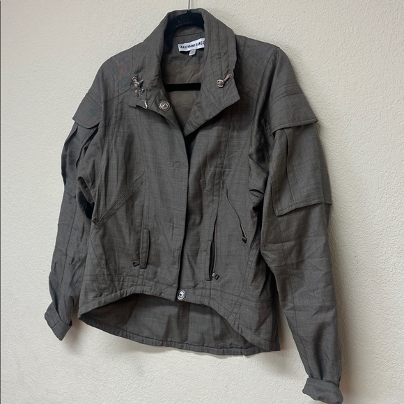 kaufmanfranco womans Charcoal Utility Jacket size M - Picture 3 of 6